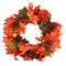 13" Orange Pumpkin & Autumn Harvest Thanksgiving Wreath